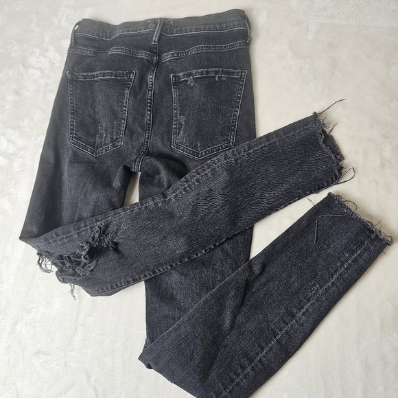 Agolde Los Angeles Premium Denim Jeans 27 Distressed Black Feel Good - Picture 11 of 12